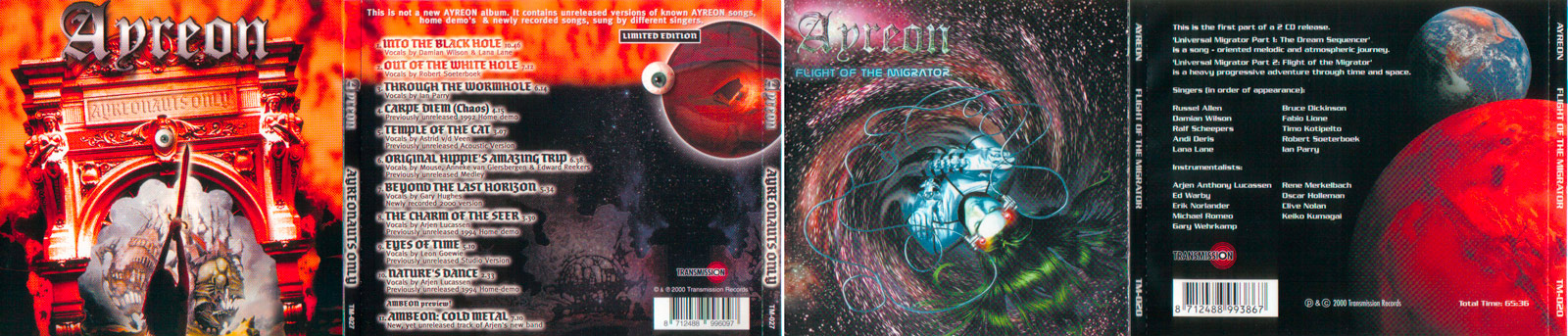 Ayreon CD covers